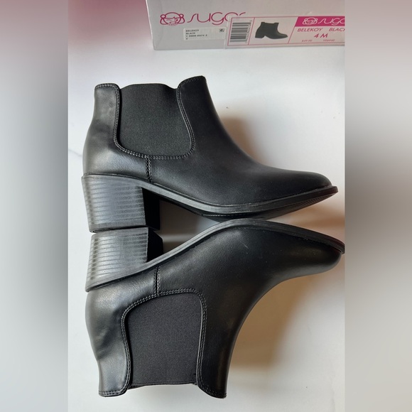Sugar Belekoy Black Ankle Boots for Girls Size 4 Never Worn in Original Box. - Picture 6 of 11